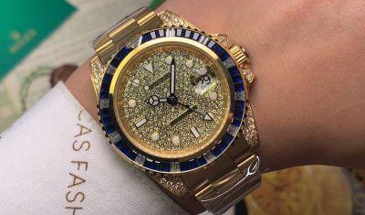 ROLEX GMT-Master II 40MM Automatic Movement Sapphire Glass Gold Watch